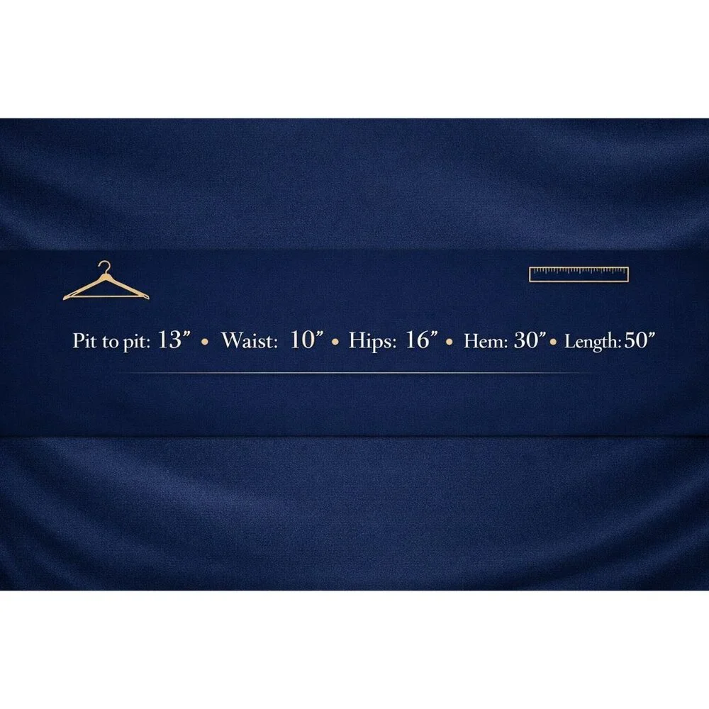 ✨ NWT Lulus Navy Velvet Floral Strapless Maxi Gown XS ✨ - Picture 8 of 8